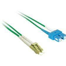 C2G-3m LC-SC 50/125 OM2 Duplex Multimode PVC Fiber Optic Cable - Green