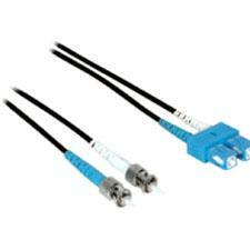 C2G-1m SC-ST 50/125 OM2 Duplex Multimode PVC Fiber Optic Cable - Black