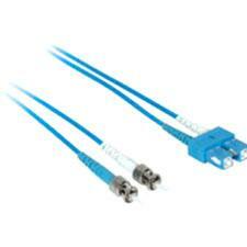 C2G-1m SC-ST 50/125 OM2 Duplex Multimode PVC Fiber Optic Cable - Blue