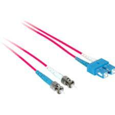 C2G-3m SC-ST 50/125 OM2 Duplex Multimode PVC Fiber Optic Cable - Red