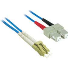 C2G-1m LC-SC 62.5/125 OM1 Duplex Multimode PVC Fiber Optic Cable - Blue