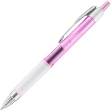 uniball™ 207 Pink Ribbon Gel Pens - Medium Pen Point - 0.7 mm Pen Point Size - Refillable - Retractable - Black Gel-based Ink - Pink Barrel - 1 Each