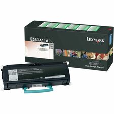 Lexmark E260A11A Original Toner Cartridge - Laser - 3500 Pages - Black - 1 Each