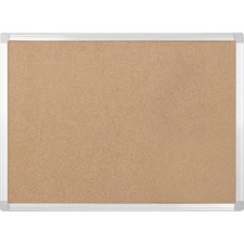 MasterVision Aluminum Frame Recycled Cork Boards - 48" (1219.20 mm) Height x 72" (1828.80 mm) Width - Cork Surface - Aluminum Frame - 1 Each