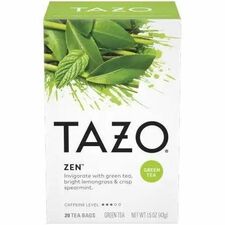 Tazo Zen Lemongrass Spearmint Tea Bag - 24 Teabag - 24 / Box
