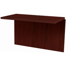 HON Valido H11570 Bridge - 29.5" Height x 47" Width x 24" Depth - Ribbon Edge - Finish: Mahogany - Durable, Scratch Resistant, Spill Resistant, Stain Resistant, Liquid Resistant, Grommet - For Workstation, Credenza, Desk, Office