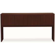 HON Valido H11534 Hutch - 37.5" Height x 72" Width x 14.6" Depth - Total Drawer(s): 4 - Ribbon Edge - Finish: Mahogany - Glide, Durable, Scratch Resistant, Spill Resistant, Stain Resistant, Liquid Resistant - For Credenza, Desk, Office