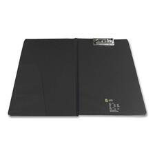 ACCO Clipboard Portfolio - 8 1/2" x 14" - Clamp - Vinyl - Black - 1 Each