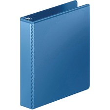 ACCO Heavy-duty Customizer D-ring View Binder - 1 1/2" Binder Capacity - Letter - 8 1/2" x 11" Sheet Size - D-Ring Fastener(s) - Front & Back Pocket(s) - Blue - Smudge Resistant - 1 Each