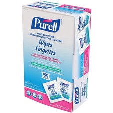 PURELLÂ® Sanitizing Hand Wipe - 5" x 7" - For Healthcare - 100 / Box