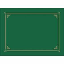 Geographics A4, Letter Recycled Certificate Holder - 8 19/64" x 11 45/64" , 8 1/2" x 11" , 8" x 10" - Green - 30% Recycled - 6 / Pack