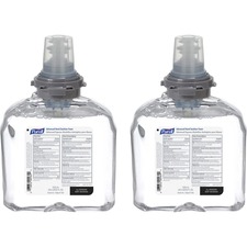 PURELL® Hand Sanitizer Foam Refill - Clean Scent - 40.6 fl oz (1200 mL) - Skin - White - 2 / Carton