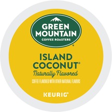 Green Mountain Coffee Roasters® K-Cup Island Coconut Coffee - Compatible with Keurig Brewer - 24 / Box