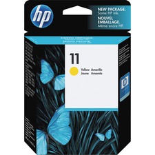 HP 11 (C4838A) Original Ink Cartridge - Single Pack - Inkjet - 2550 Pages - Yellow - 1 Each