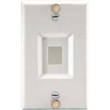 On-Q Keystone Wall Phone Plate, Stainless Steel