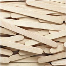 Creativity Street Wood Sticks - Art, Craft - 4.50"Height x 0.38"Width x 4.50"Length - 1000 / Box - Natural - Wood