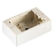 Ortronics Mounting Box for Faceplate - White