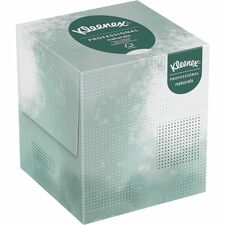 Kleenex Professional Naturals Facial Tissue Cube for Business - 8.30" x 7.80" - White - Virgin Fiber - 90 / Box