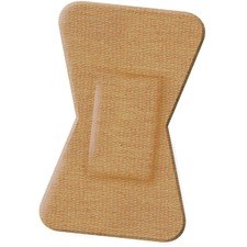 Medline Comfort Cloth Woven Finger Tip Bandage - 1.50" x 2.12" - 100/Box - Tan