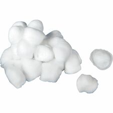 Medline Nonsterile Cotton Balls - Medium - 2000 / Pack - 100% Cotton - White