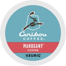 Caribou Coffee® K-Cup Mahogany Coffee - Compatible with Keurig Brewer - Dark/Bold - 24 / Box