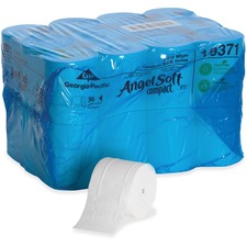 Angel Soft Professional Series Compact Premium Embossed Toilet Paper - 2 Ply - 3.85" x 4.05" - 750 Sheets/Roll - 4.75" Roll Diameter - 0.50" Core - White - 36 Rolls Per Carton - 36 / Carton