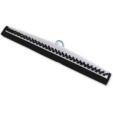 Unger Sanitary Squeegee Brush - 22" Length - Acid Resistant - Plastic, Polypropylene, Foam Rubber - White, Black - 1Each