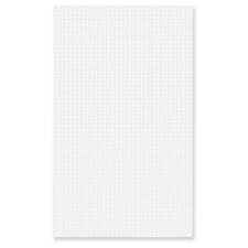 Hilroy Figuring Pad - 96 Sheets - 0.25" Ruled - 8 3/8" x 14" - White Paper - 5 / Pack