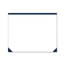 Blueline Eco Plain Desk Pad - Rectangle - 21.75" (552.45 mm) Width x 17" (431.80 mm) Depth - 50 Sheets - White
