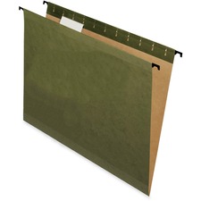 Pendaflex SureHook Letter Recycled Hanging Folder - 8 1/2" x 11" - Green - 10% Recycled - 20 / Box