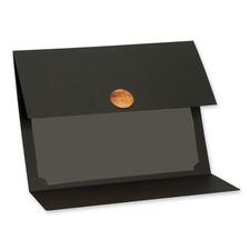 First Base Recycled Certificate Holder - Black, Metallic Copper - 5 Each