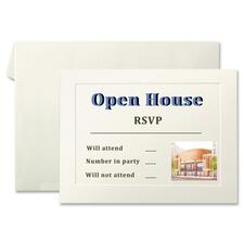First Base Overtures 71011 Inkjet, Laser Invitation Card - Ivory - Recycled - 4 1/4" x 5 1/2" - 47 lb Basis Weight - 40 / Pack