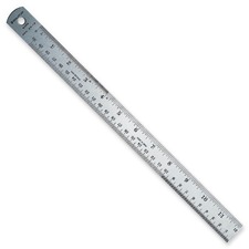Staedtler 9635318BK English/Metric Ruler - 18" Length - Metric, Imperial Measuring System - Stainless Steel - 1 Each