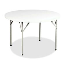 Heartwood Folding Table - For - Table TopRound Top - Four Leg Base x 48" Table Top Diameter - Granite - 1 Each