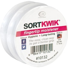 LEE SortKwik Economy Multi-Pack Fingertip Moistener - Pink - Non-toxic, Odorless - 2 / Pack