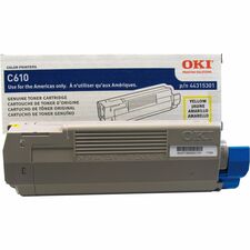 Oki Original Toner Cartridge - LED - 6000 Pages - Yellow - 1 Each