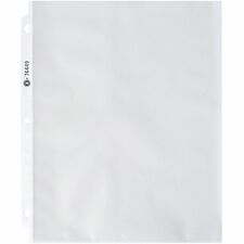 Business Source Nonglare Top-loading Sheet Protectors - 11" Height x 9" Width - 3.3 mil Thickness - For Letter 8 1/2" x 11" Sheet - Ring Binder - Rectangular - Clear - Polypropylene - 100 / Box