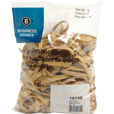 Business Source Quality Rubber Bands - Size: #73 - 3" (76.20 mm) Length x 0.38" (9.53 mm) Width - Sustainable - 1 / Pack - Rubber - Crepe
