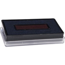 Xstamper ClassiX Replacement Pad - 1 Each - Red, Blue Ink - Blue