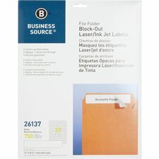 Business Source BSN26137 File Folder Label