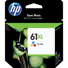 HP 61XL Original Ink Cartridge - Single Pack - Inkjet - 330 Pages - Cyan, Magenta, Yellow - 1 Each