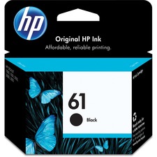 HP 61 (CH561WN) Original Inkjet Ink Cartridge - Black - 1 Each - 190 Pages