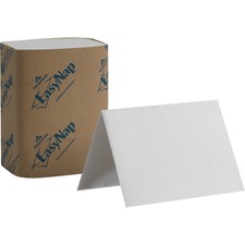 EasyNap Embossed Napkins - 2 Ply - 6.50" x 9.85" - White - Paper - 250 Per Pack - 6000 / Carton
