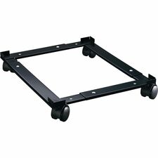 Lorell Commercial-Grade File Caddy - 181.44 kg Capacity - 4 Casters - Steel - x 16.6" Width x 11.4" Depth x 4" Height - Black - 1 Each