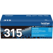 Brother TN315C Original Toner Cartridge - Laser - 3500 Pages - Cyan - 1 Each