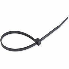 Tatco Tamper-proof Cable Ties - Cable Tie - Black - 1000 - 8" Length