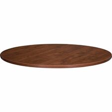 Lorell Essentials Conference Tabletop - Cherry Round Top x 47.25" Table Top Width x 47.25" Table Top Depth x 1.25" Table Top Thickness x 48" Table Top Diameter - 1" Height - Cherry, Laminated - 1 Each
