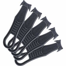 Garvey Steel Blade Plastic Handle Safety Cutter - Plastic, Steel - Black - 5 / Each