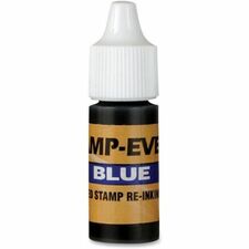 Stamp-Ever Pre-inked Stamp Ink Refill - 1 Each - Blue Ink - 0.24 fl oz - Blue - Plastic