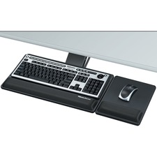 Designer Suitesâ„¢ Premium Keyboard Tray - 3" Height x 27.5" Width x 19" Depth - Black - 1